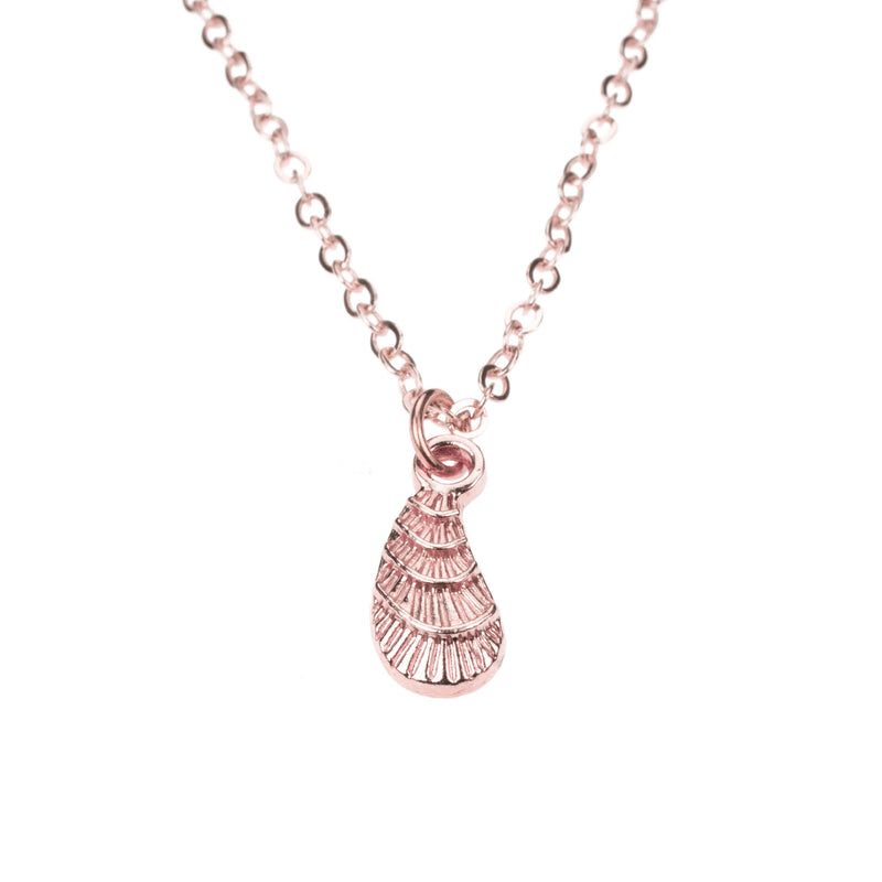 Beautiful Modern Teardrop Design Solid Rose Gold Pendant By Jewelry Lane