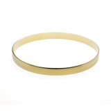 Beautiful Timeless Polished Solid Gold Bangle by Jewelry Lane