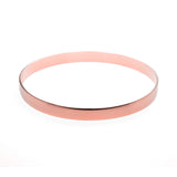 Beautiful Timeless Polished Solid Rose Gold Bangle by Jewelry Lane