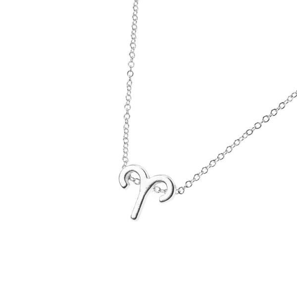 Beautiful Design Zodiac Chic Aries Solid White Gold Pendant By Jewelry Lane