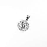 Beautiful Zodiac Cancer Solid White Gold Pendant By Jewelry Lane