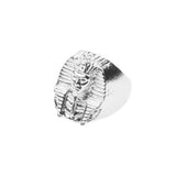 Elegant Beautiful Mythical Egyptian Sphinx Design Solid White Gold Ring By Jewelry Lane