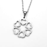 Beautiful Endless Love Heart Solid White Gold Pendant By Jewelry Lane