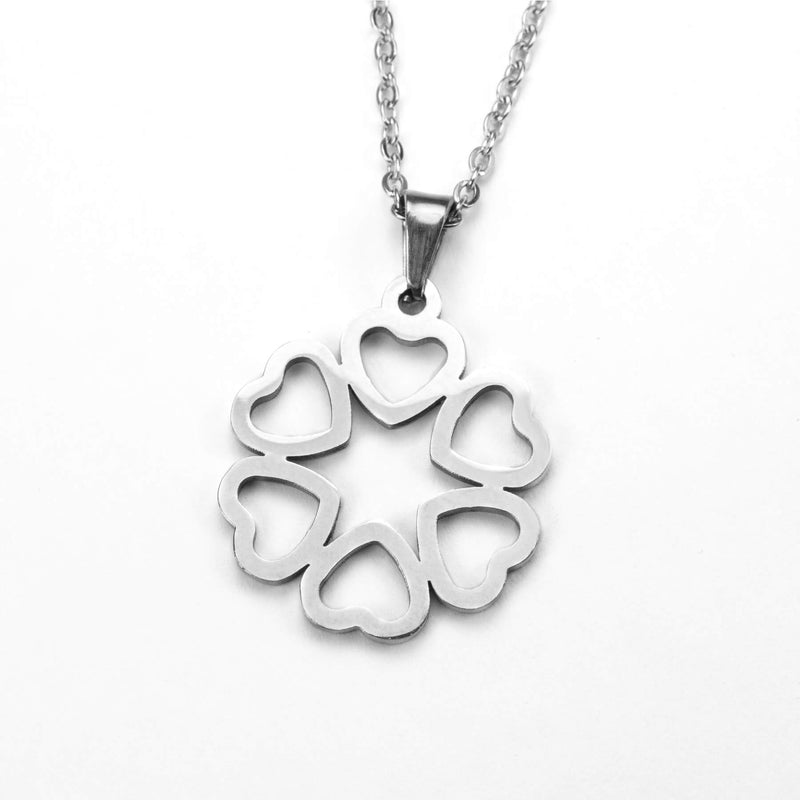 Beautiful Endless Love Heart Solid White Gold Pendant By Jewelry Lane