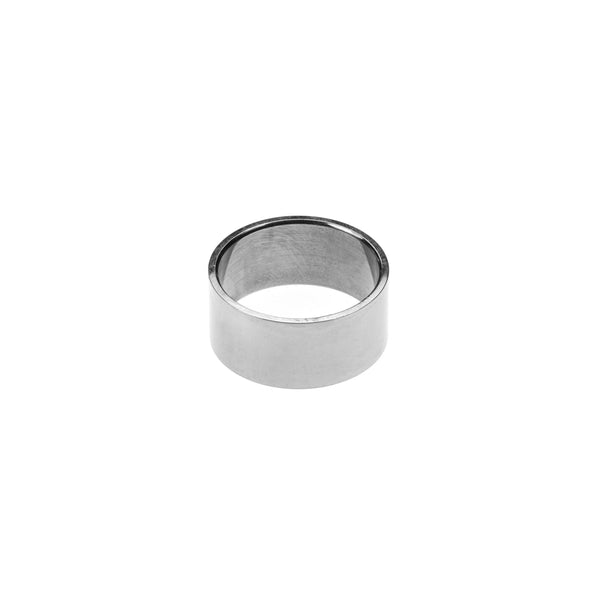 Simple Polished Endless Design Solid White Gold Band Ring By Jewelry Lane