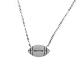 Beautiful Unique Football Solid White Gold Pendant By Jewelry Lane