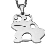Beautiful Frog Prince Solid White Gold Pendant by Jewelry Lane