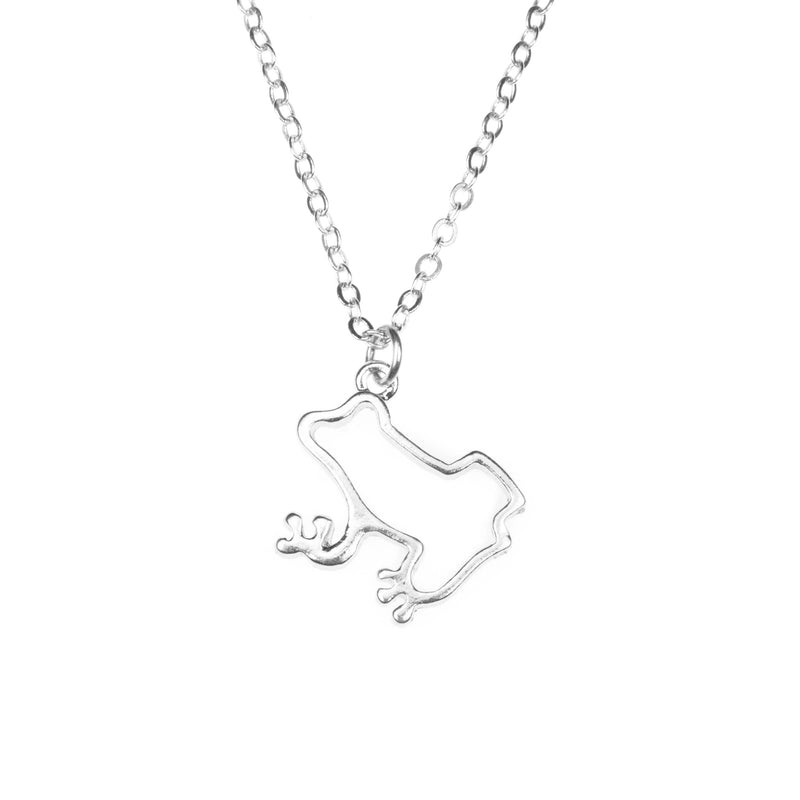 Beautiful Charming Frog Solid White Gold Pendant By Jewelry Lane