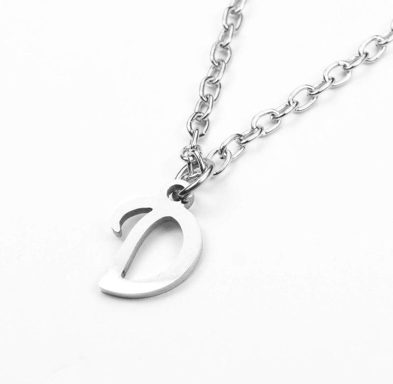 Beautiful Polished Letter R Solid White Gold Pendant By Jewelry Lane
