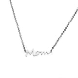 Beautiful Perfectly Crafted Mom Solid White Gold Necklace By Jewelry Lane