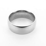 Beautiful Simple Plain Solid White Gold Band Ring By Jewelry Lane
