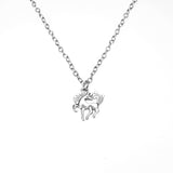 Beautiful Charming Pony Horse Solid White Gold Pendant By Jewelry Lane