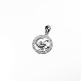 Beautiful Zodiac Scorpio Solid White Gold Pendant By Jewelry Lane