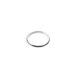 Beautiful Simple Evergreen Solid White Gold Ring By Jewelry Lane