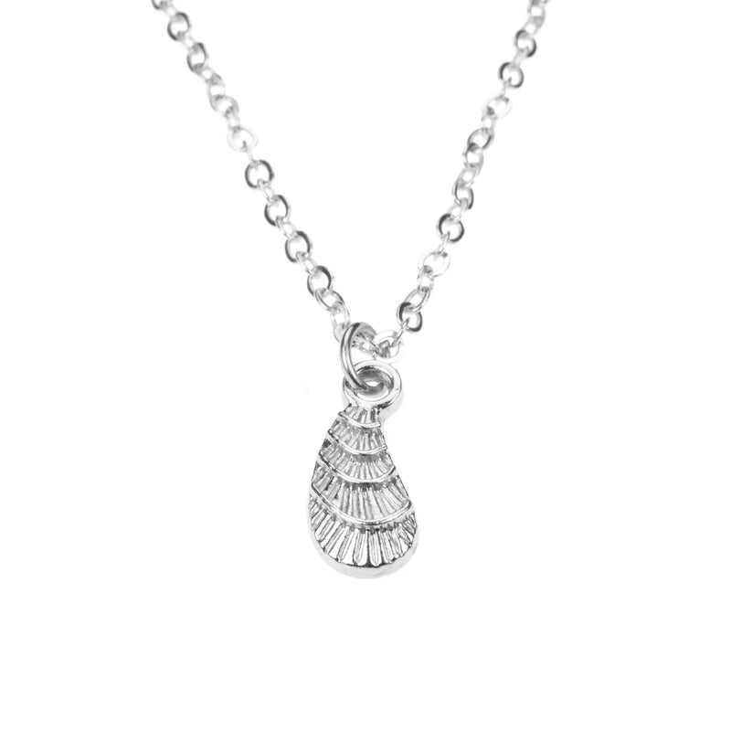 Beautiful Modern Teardrop Design Solid White Gold Pendant By Jewelry Lane