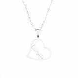 Beautiful Charming True Love Solid White Gold Pendant By Jewelry Lane