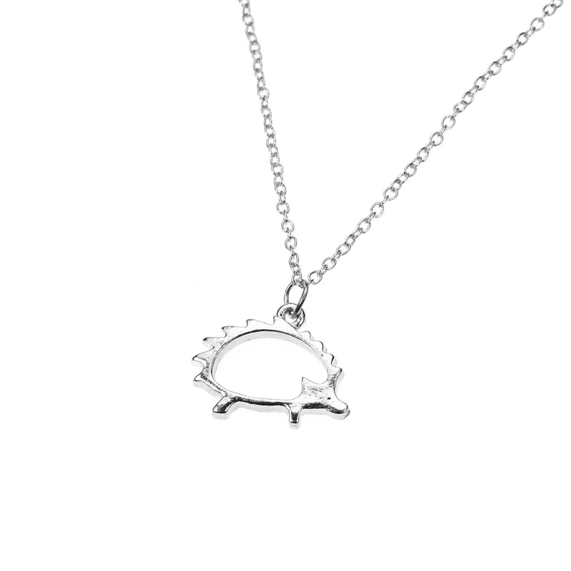 Beautiful Classic Porcupine Design Solid White Gold Pendant By Jewelry Lane