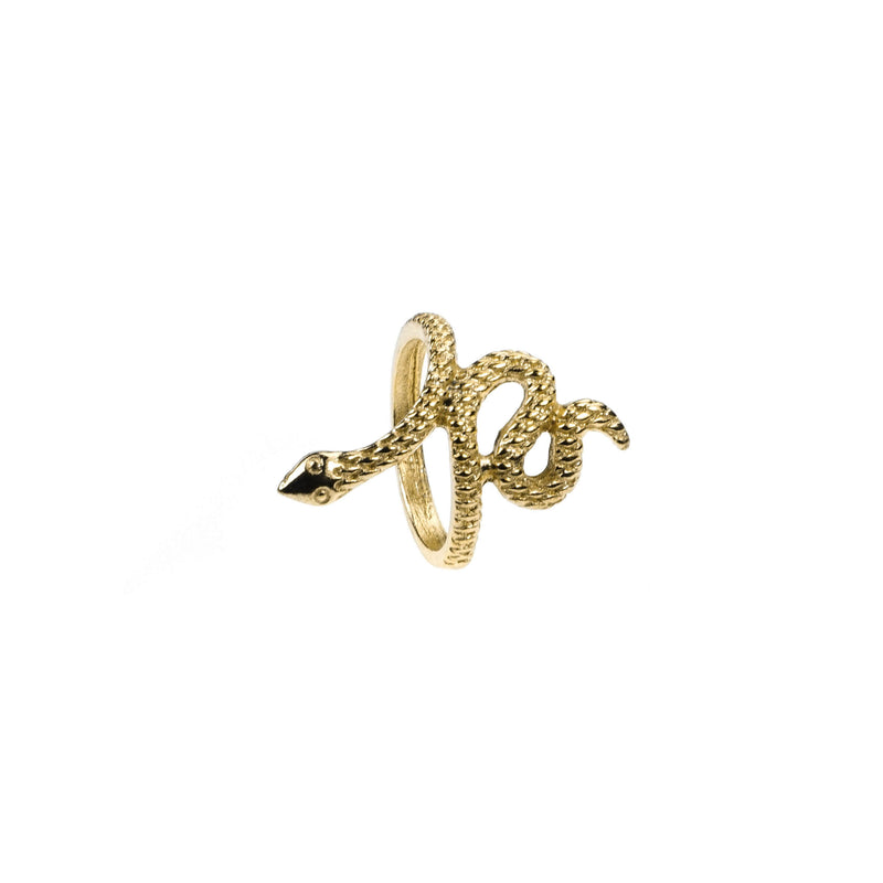 Charming Unique Snake Design Solid Gold Ring By Jewelry Lane