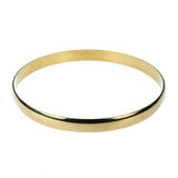 Simple Sleek Timeless Plain Solid Gold Bangle By Jewelry Lane