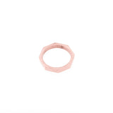 Beautiful Unique Modern Bolt Design Solid Rose Gold Ring By Jewelry Lane