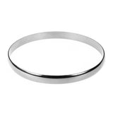 Simple Sleek Timeless Plain Solid White Gold Bangle By Jewelry Lane