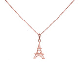 Rose Gold Eiffel Tower Pendant