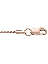 Solid Rose Gold Fancy Weave style chain by Jewelry Lane